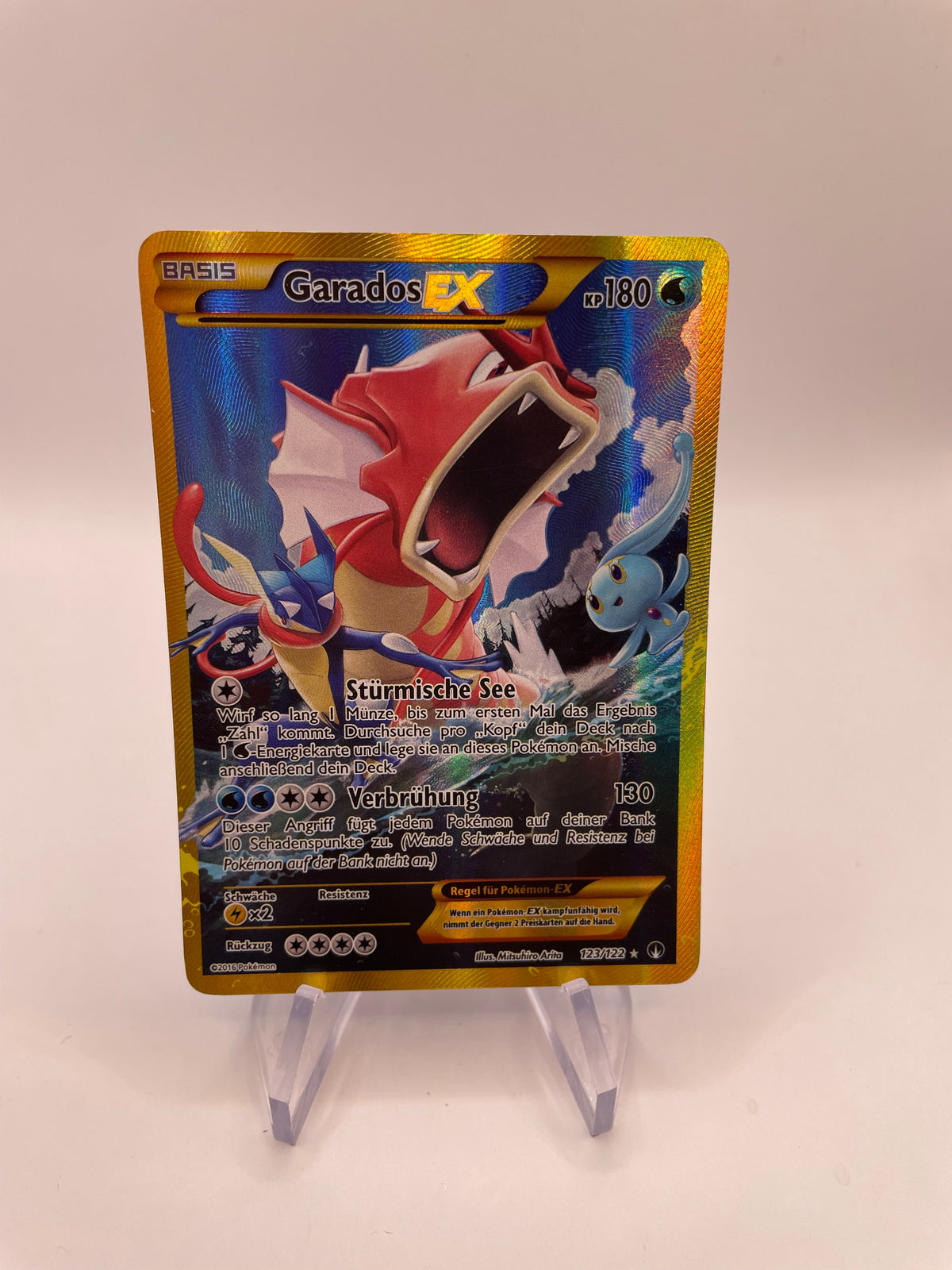 Pokémon Karte Garados EX 123/122 Deutsch