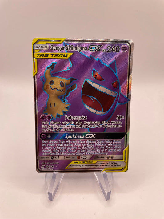 Pokemon Karte Tag Team GX Gengar & Mimigma 164/181 Deutsch