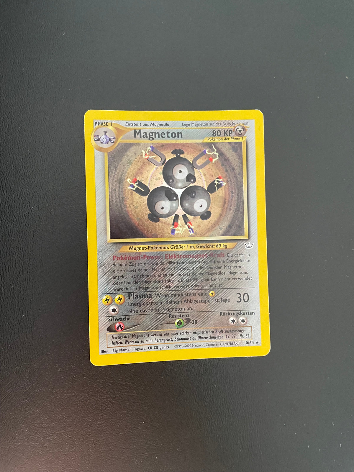 Pokemon Karte Holo Magneton 10/64 Deutsch