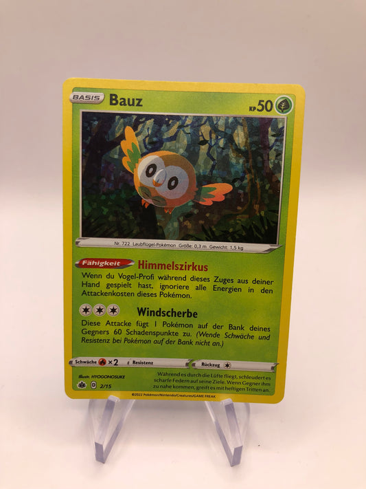 Pokemon Karte Holo Bauz 2/15 Deutsch