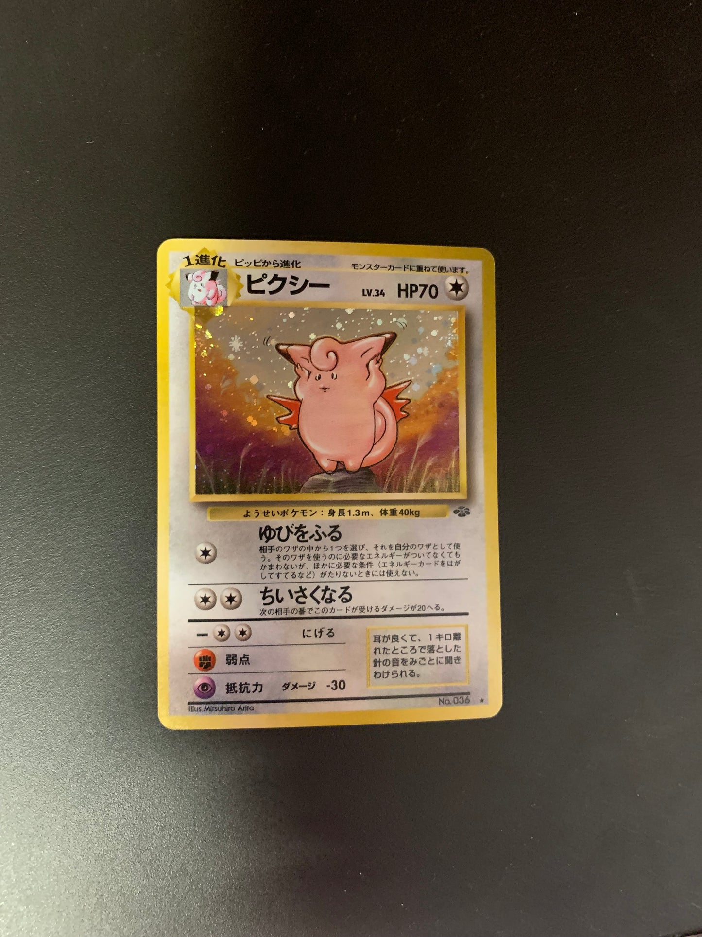 Pokemon Karte Holo Pixi No.36 Japanisch