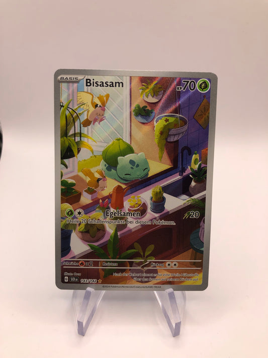 Pokemon Karte Art Rare Bisasam 143/142 Deutsch