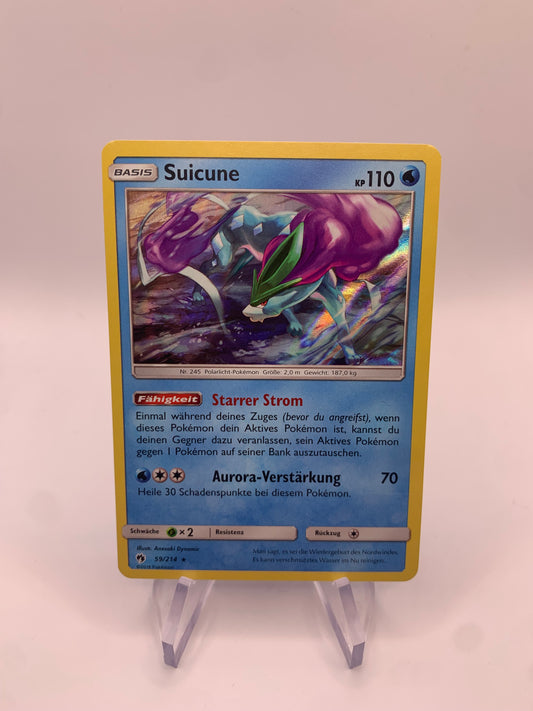 Pokemon Karte Holo Suicune 59/214 Deutsch