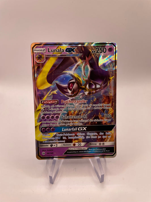 Pokemon Karte GX Lunala 66/149 Deutsch