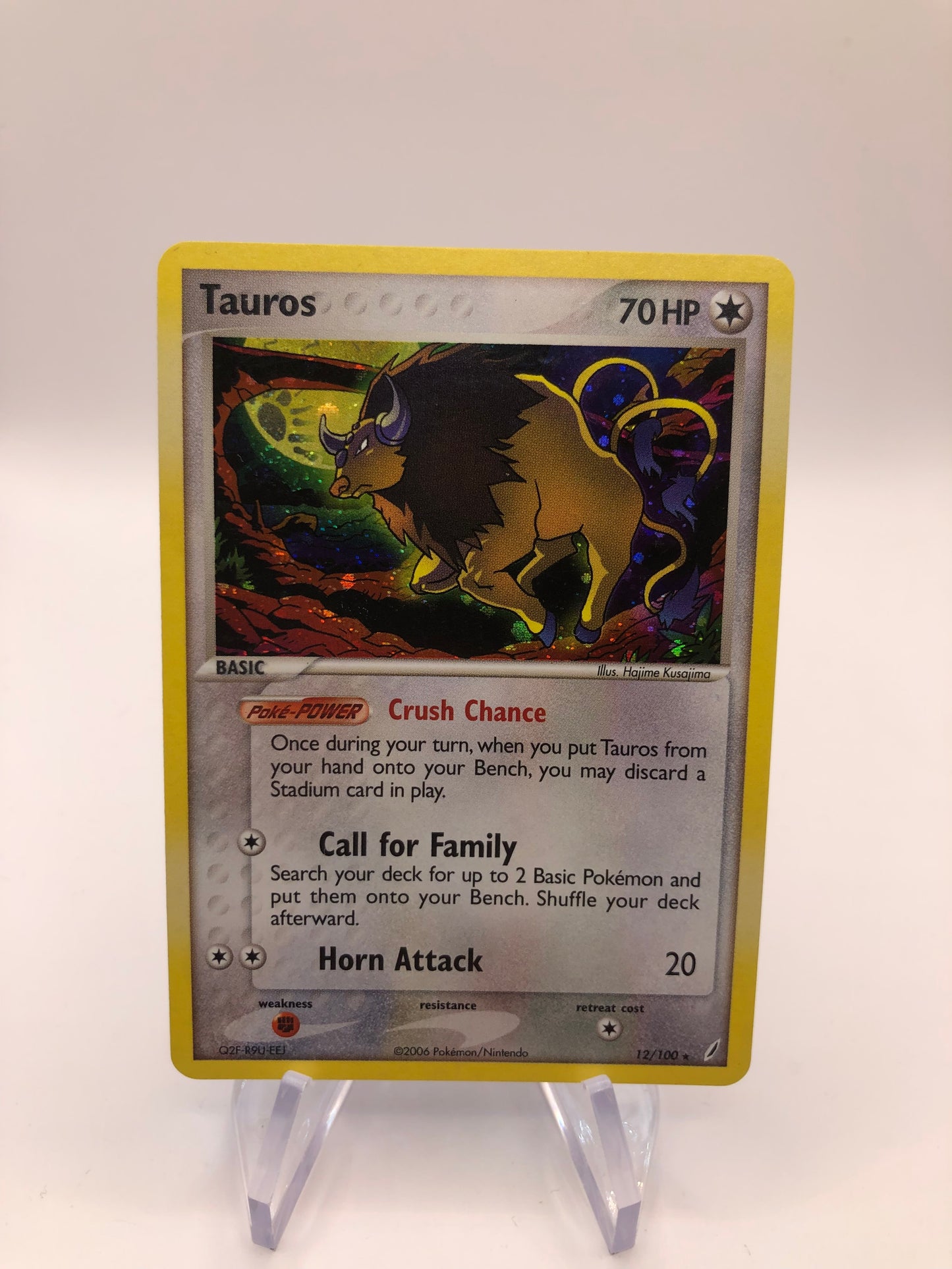 Pokemon Karte Holo Tauros 12/100 Englisch