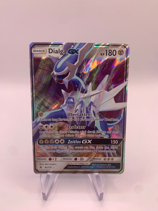 Pokemon Karte GX Dialga 82/131 Deutsch