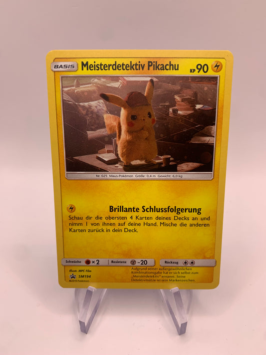 Pokemon Karte Detektiv Pikachu Meisterdetektiv Pikachu SM194 Deutsch