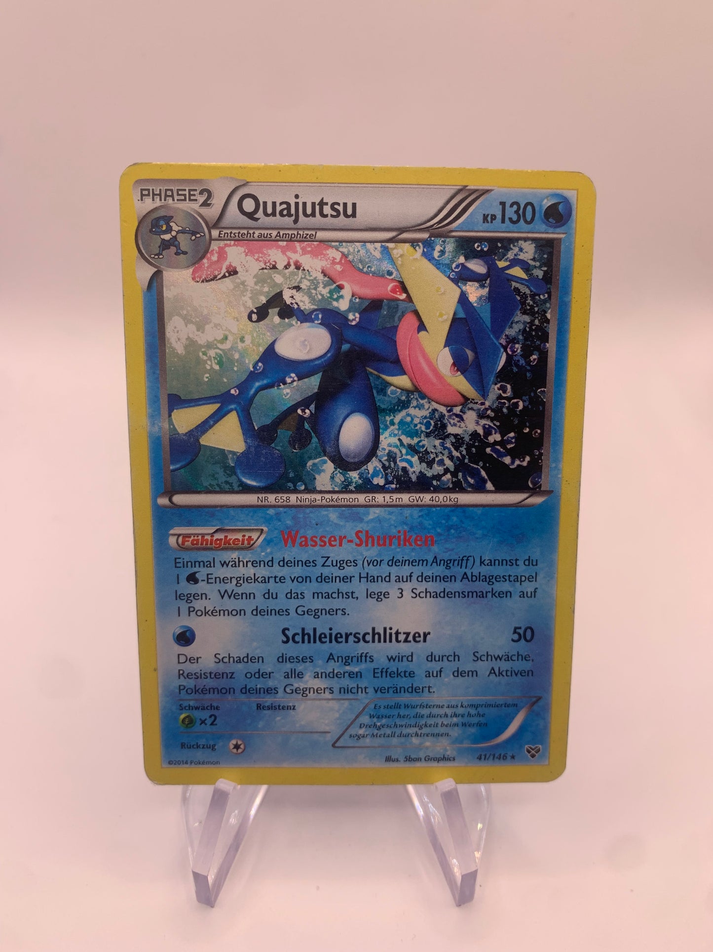 Pokemon Karte Holo Quajutsu 41/146 Deutsch