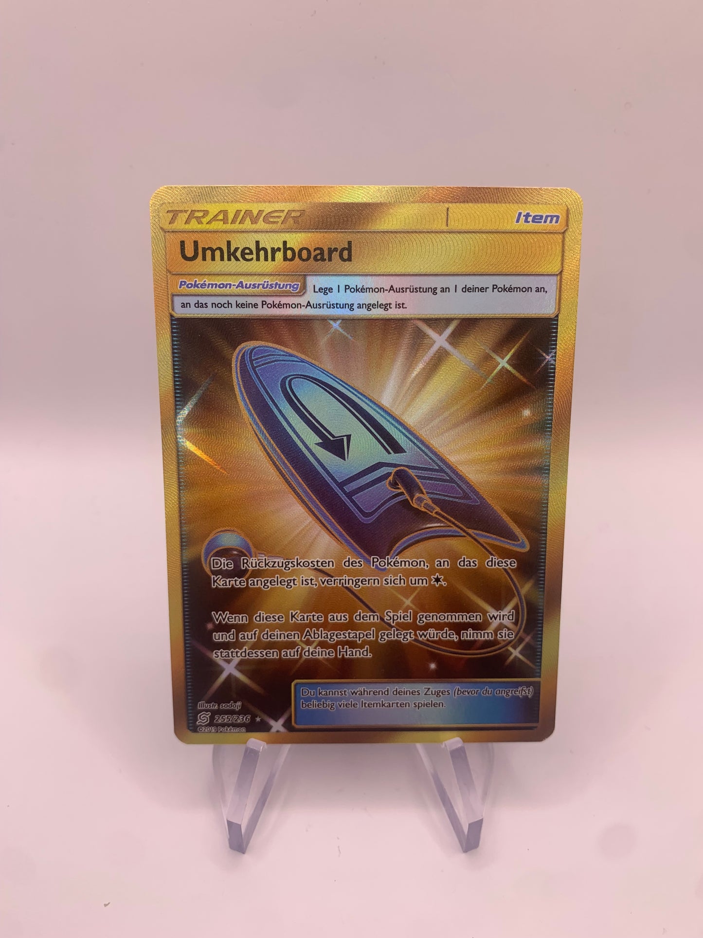 Pokemon Karte Trainer Gold Umkehrboard 255/236 Deutsch