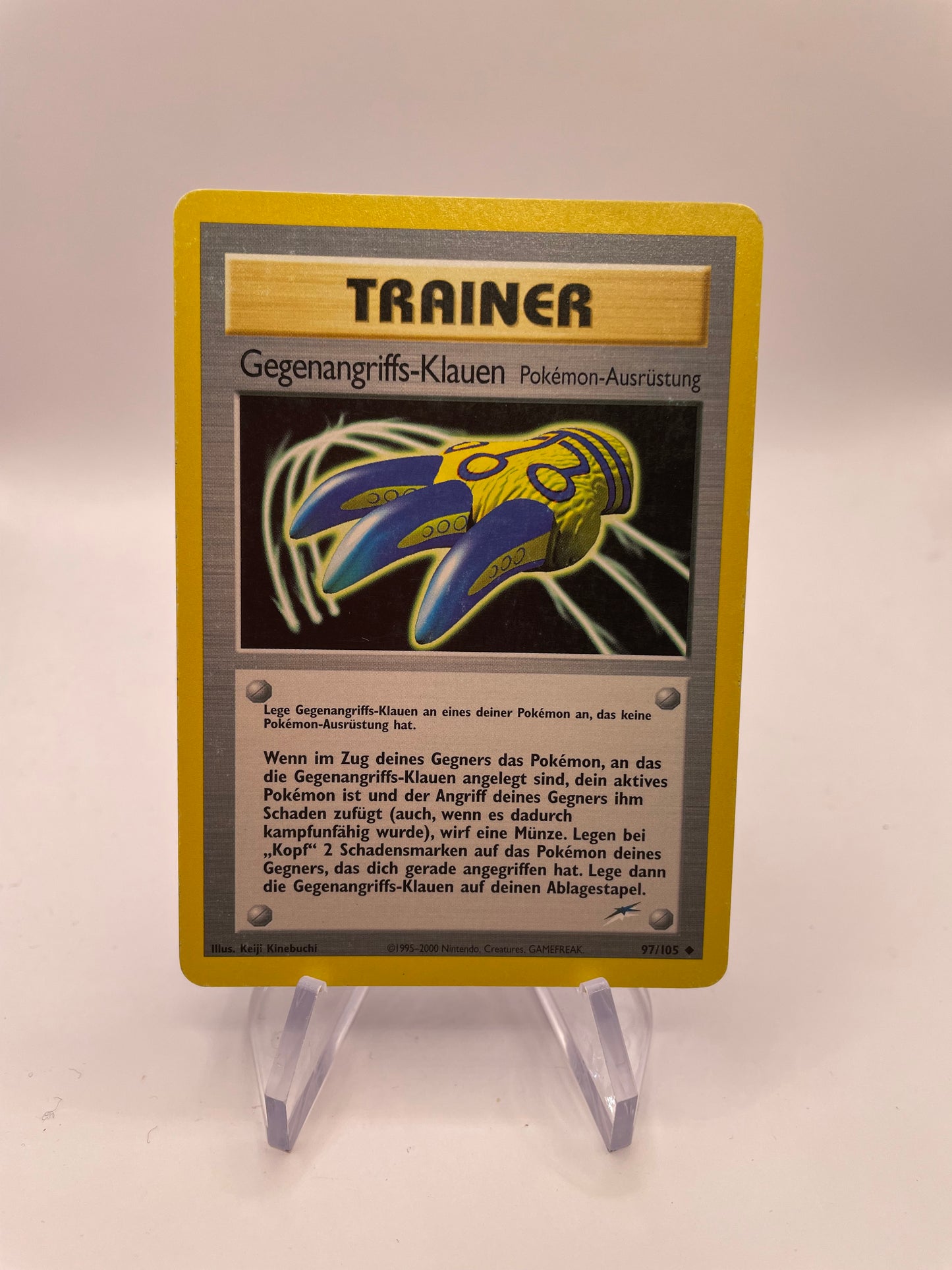 Pokemon Karte Neo Destiny Trainer Gegenangriffs Klauen 97/105 Deutsch