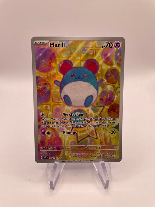 Pokémon Karte Art Rare Marill 232/217 Deutsch