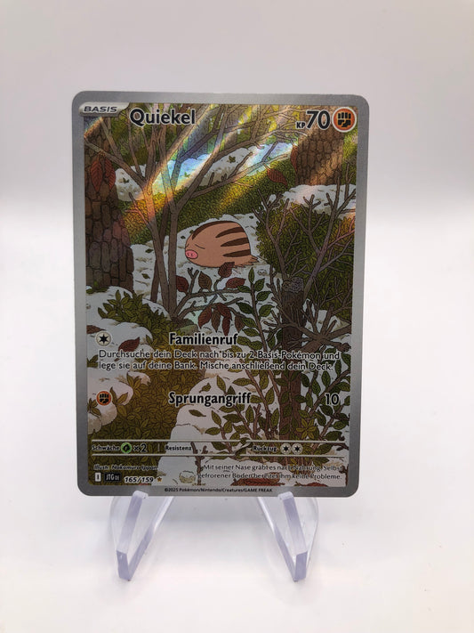 Pokemon Karte Art-Rare Quiekel 165/159 Deutsch