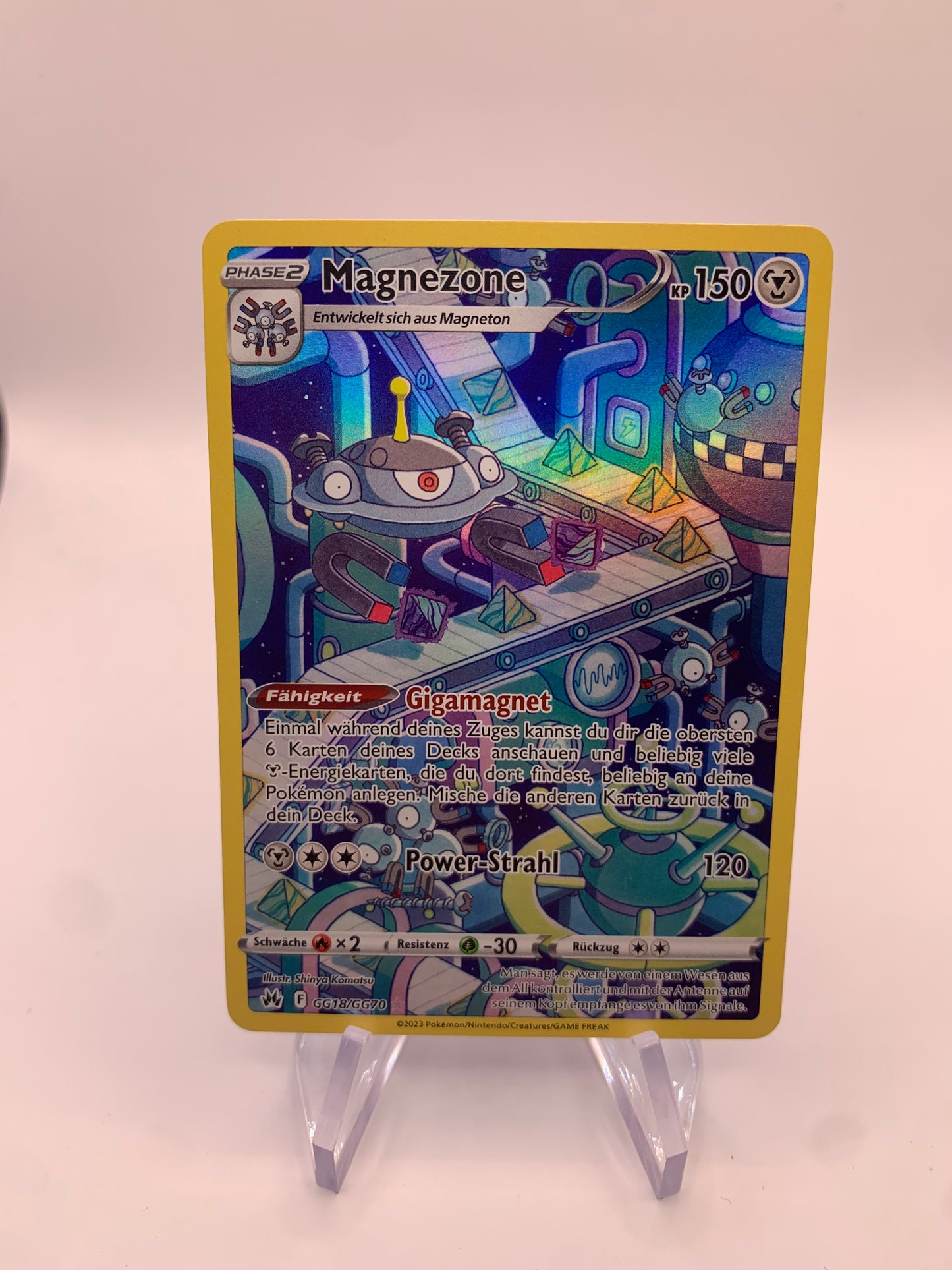 Pokemon Karte Art-Rare Magnezone GG18/GG70 Deutsch