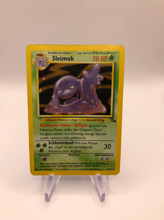 Pokemon Karte Holo Fossil Sleimok 13/62 Deutsch
