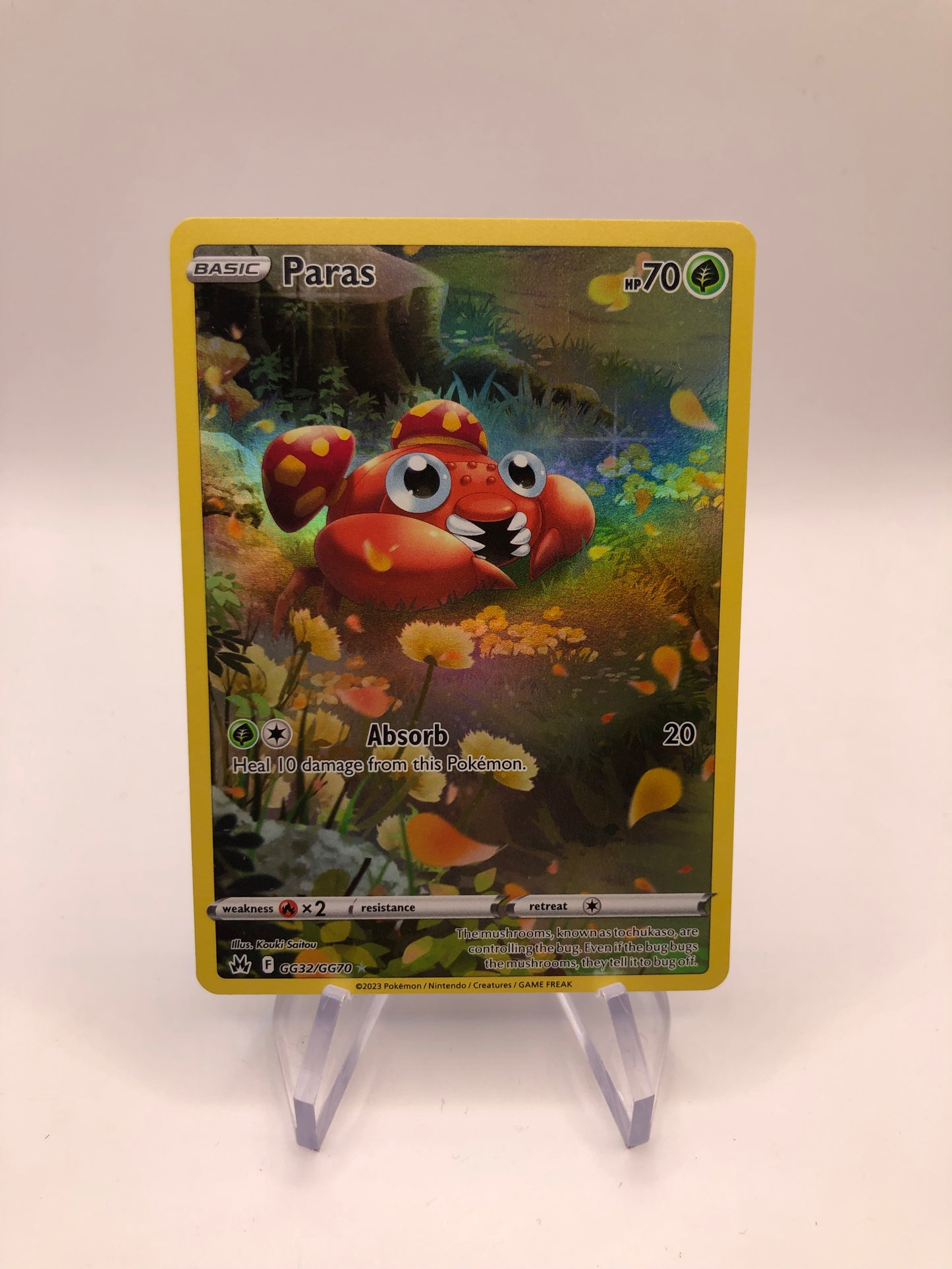 Pokemon Karte Art-Rare Paras GG32/GG70 Englisch