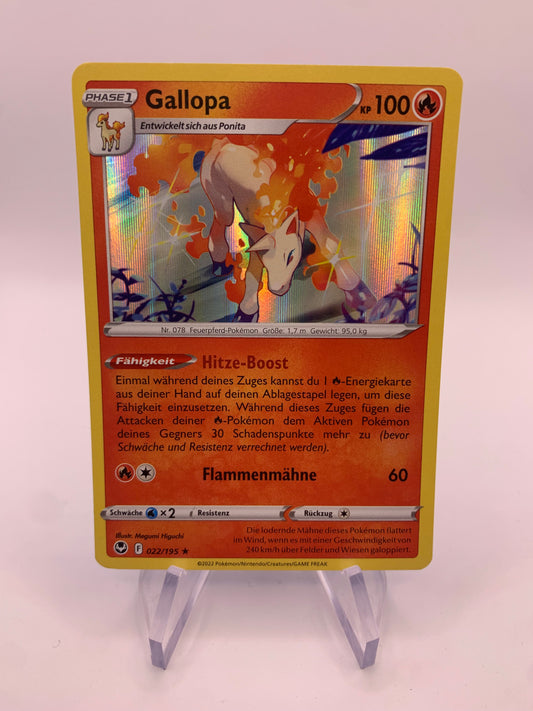 Pokemon Karte Holo Gallopa 22/195 Deutsch