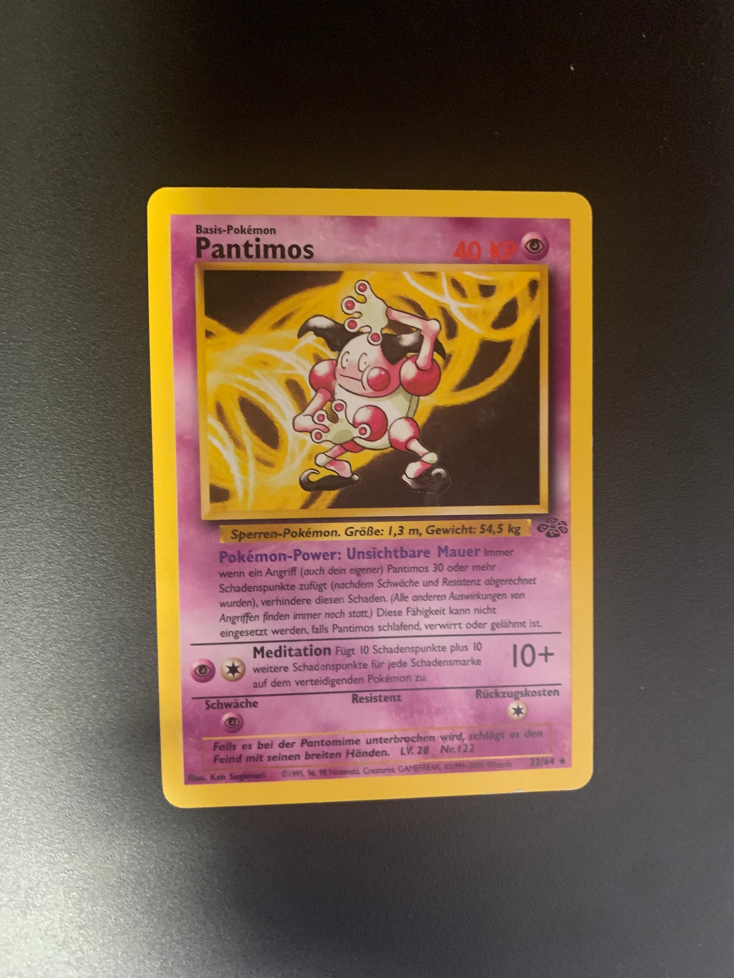 Pokemon Karte Pantimos 22/64 Deutsch