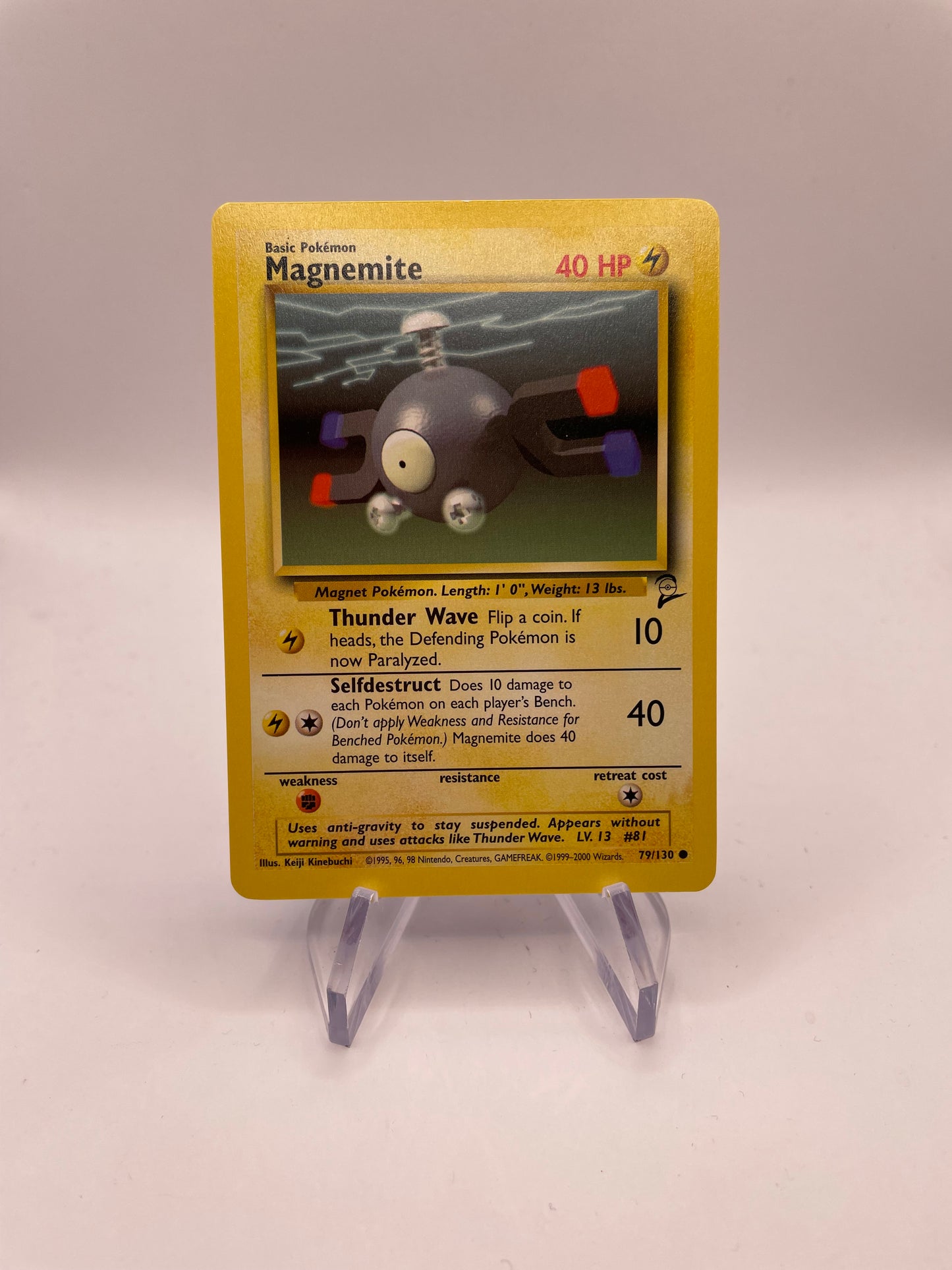 Pokemon Karte Base Set 2 Magnemite 79/130 Englisch