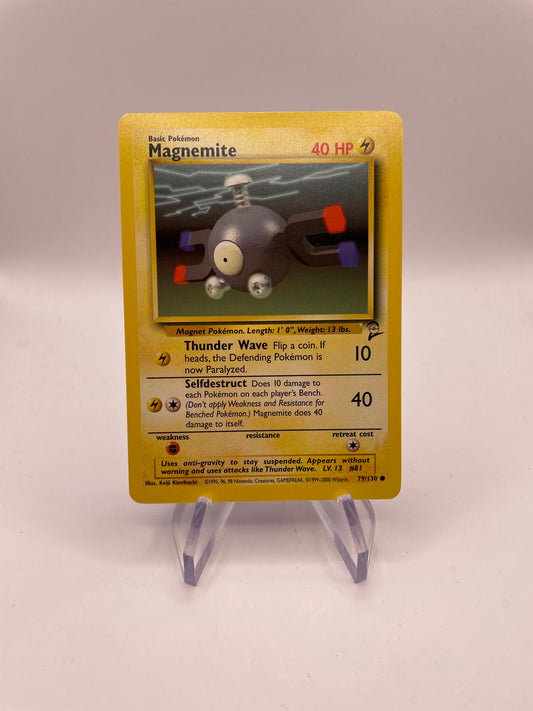 Pokemon Karte Base Set 2 Magnemite 79/130 Englisch