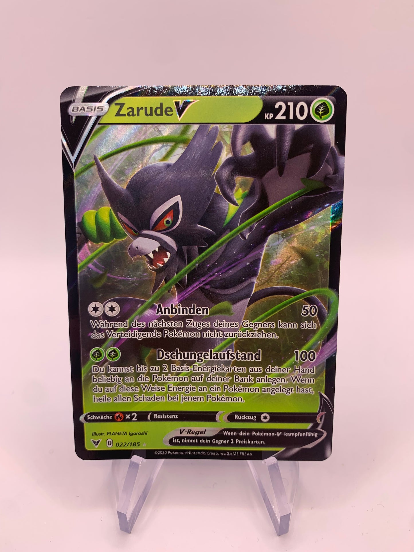 Pokémon cards V Zarude 022/185 German