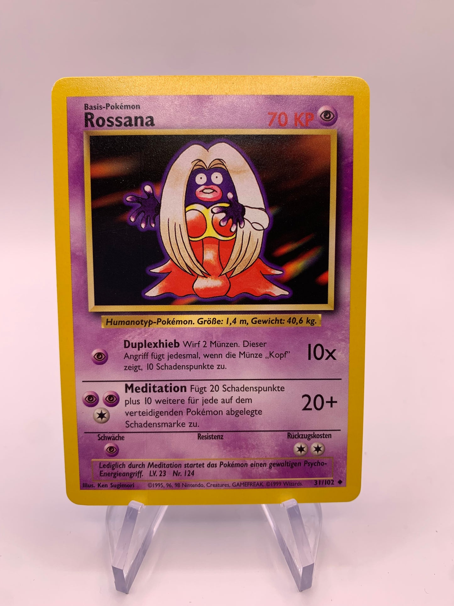 Pokemon Card Rossana 31/102 Base Set German