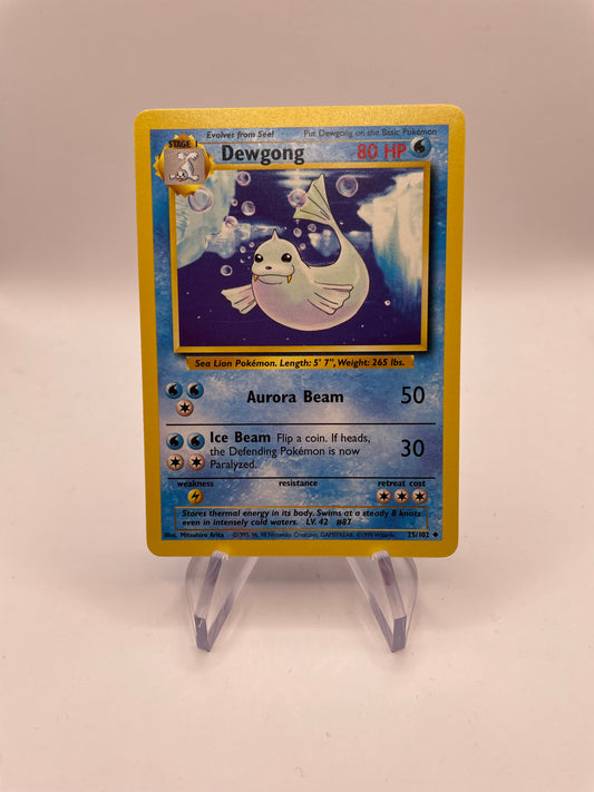 Pokemon Karte Base Set Dewgong 25/102 Englisch