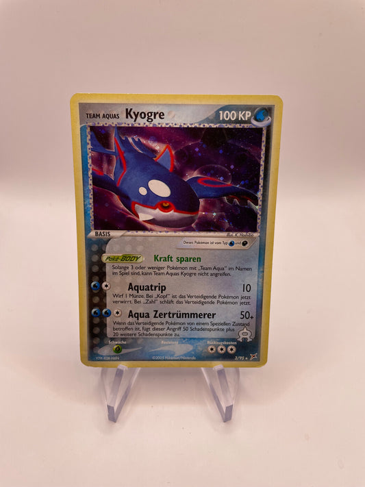 Pokemon Karte Holo Kyogre 3/95 Deutsch