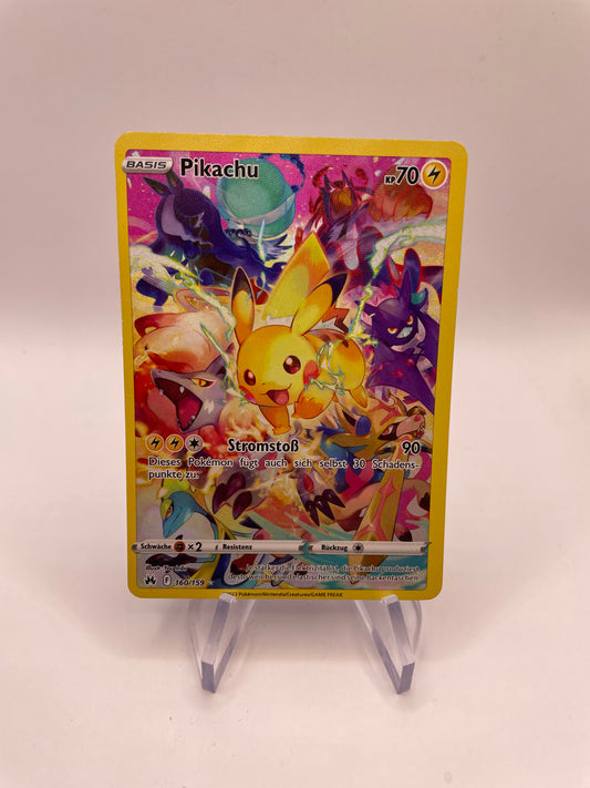 Pokemon Karte Art Rare Pikachu 160/159 Deutsch