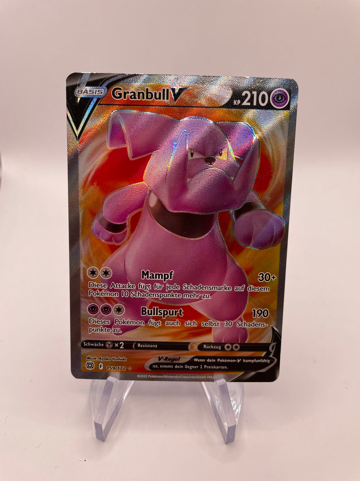 Pokémon Karte V Granbull 159/172 Deutsch
