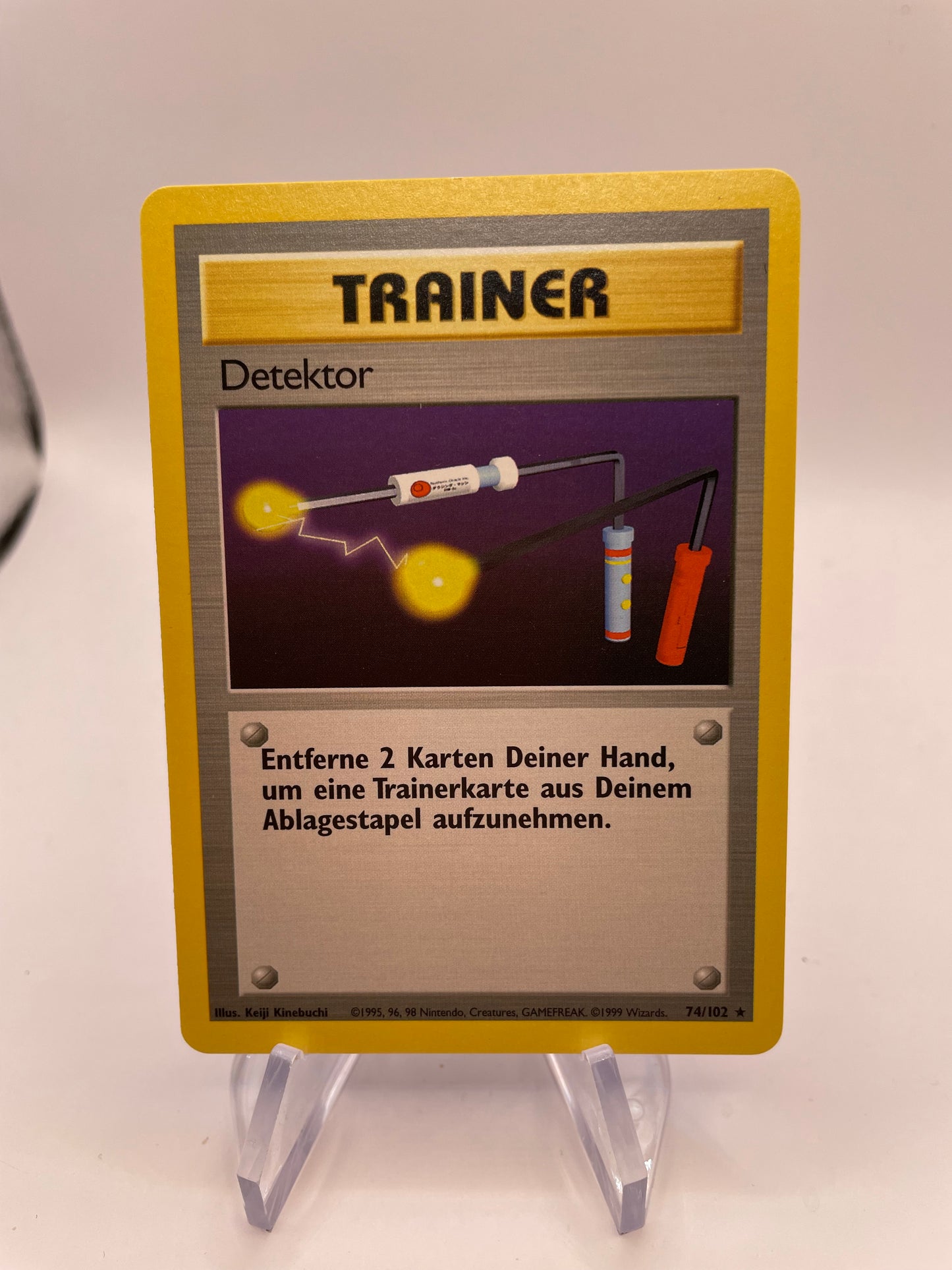 Pokemon Karte Trainer Detektor 74/102 Bas-Set Deutsch