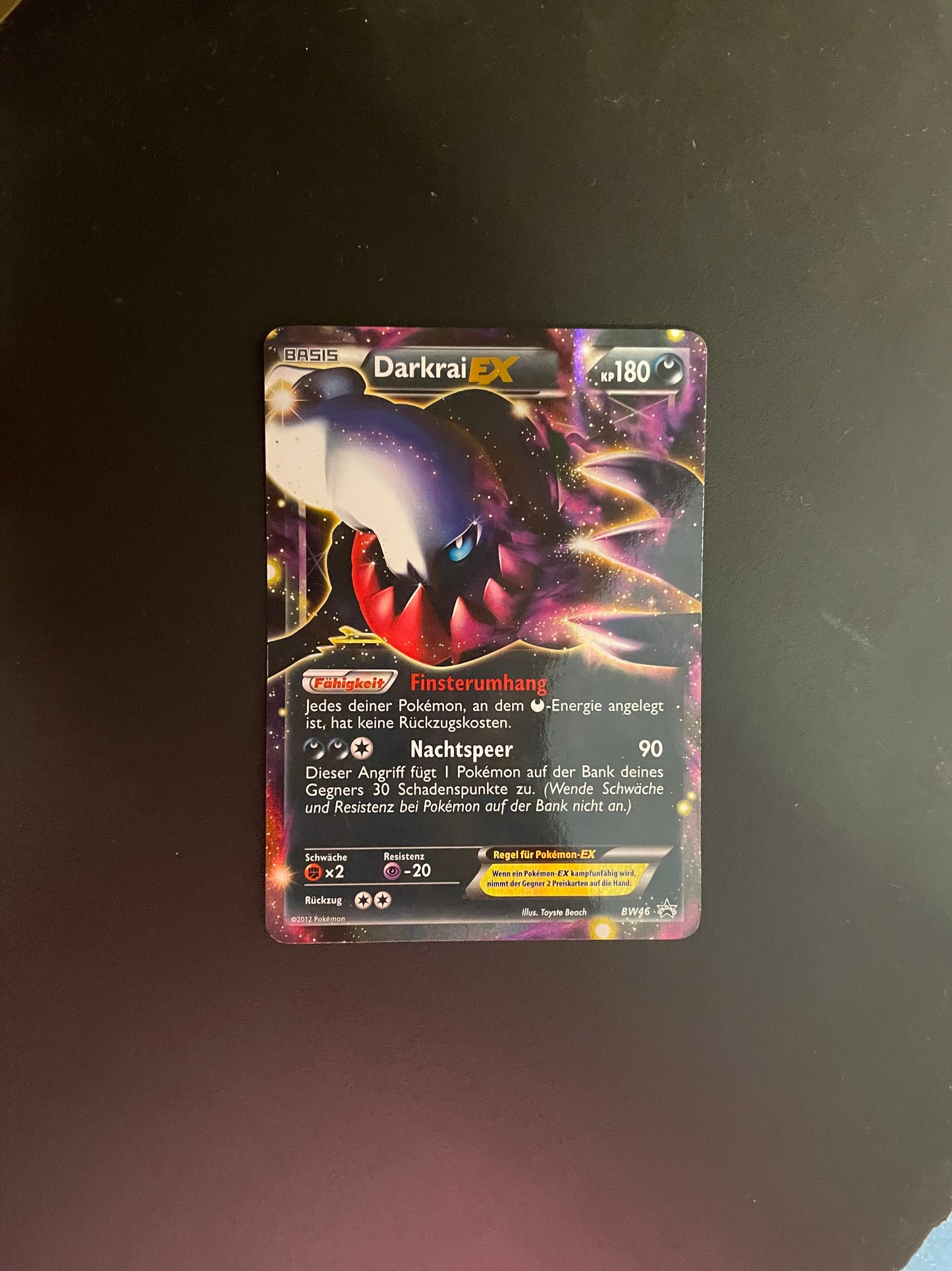 Pokemon Karte EX Promo Darkrai BW46 Deutsch