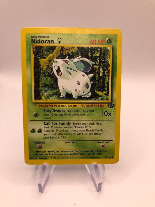 Pokemon Karte Jungel Nidoran 57/64 Englisch