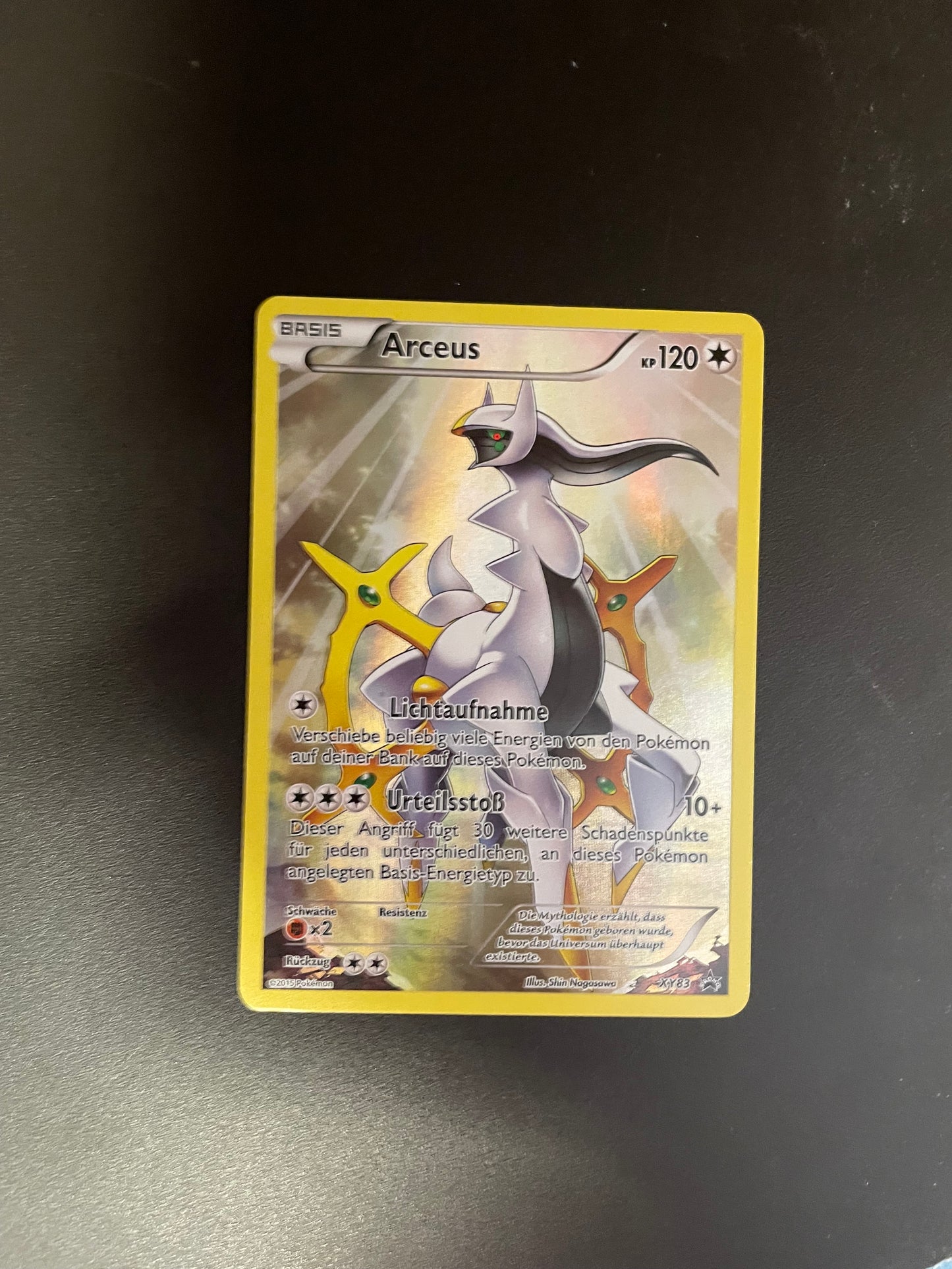 Pokemon Karte Art Rare Promo Arceus XY83 Deutsch
