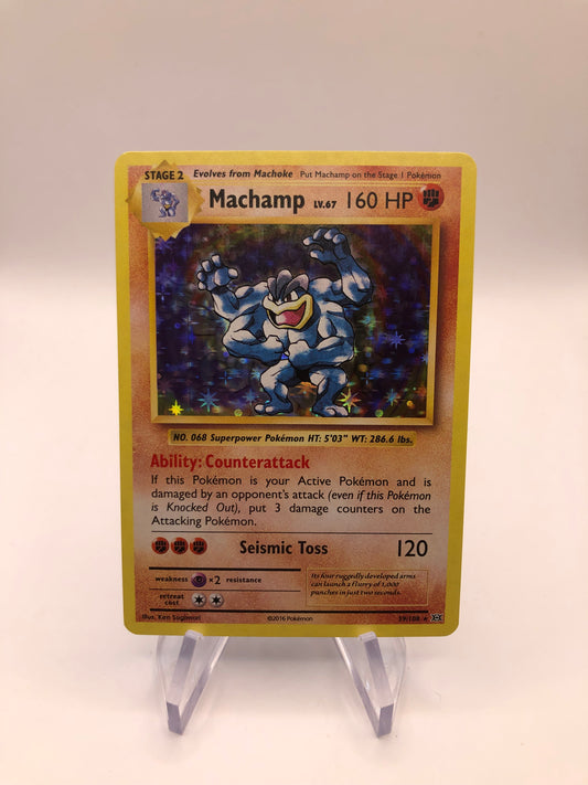 Pokemon Karte Holo Machamp 59/108 Englisch