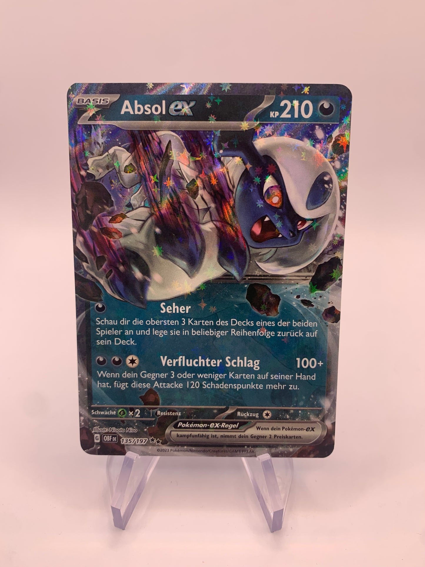 Pokemon Karte Ex Absol 135/197 Deutsch