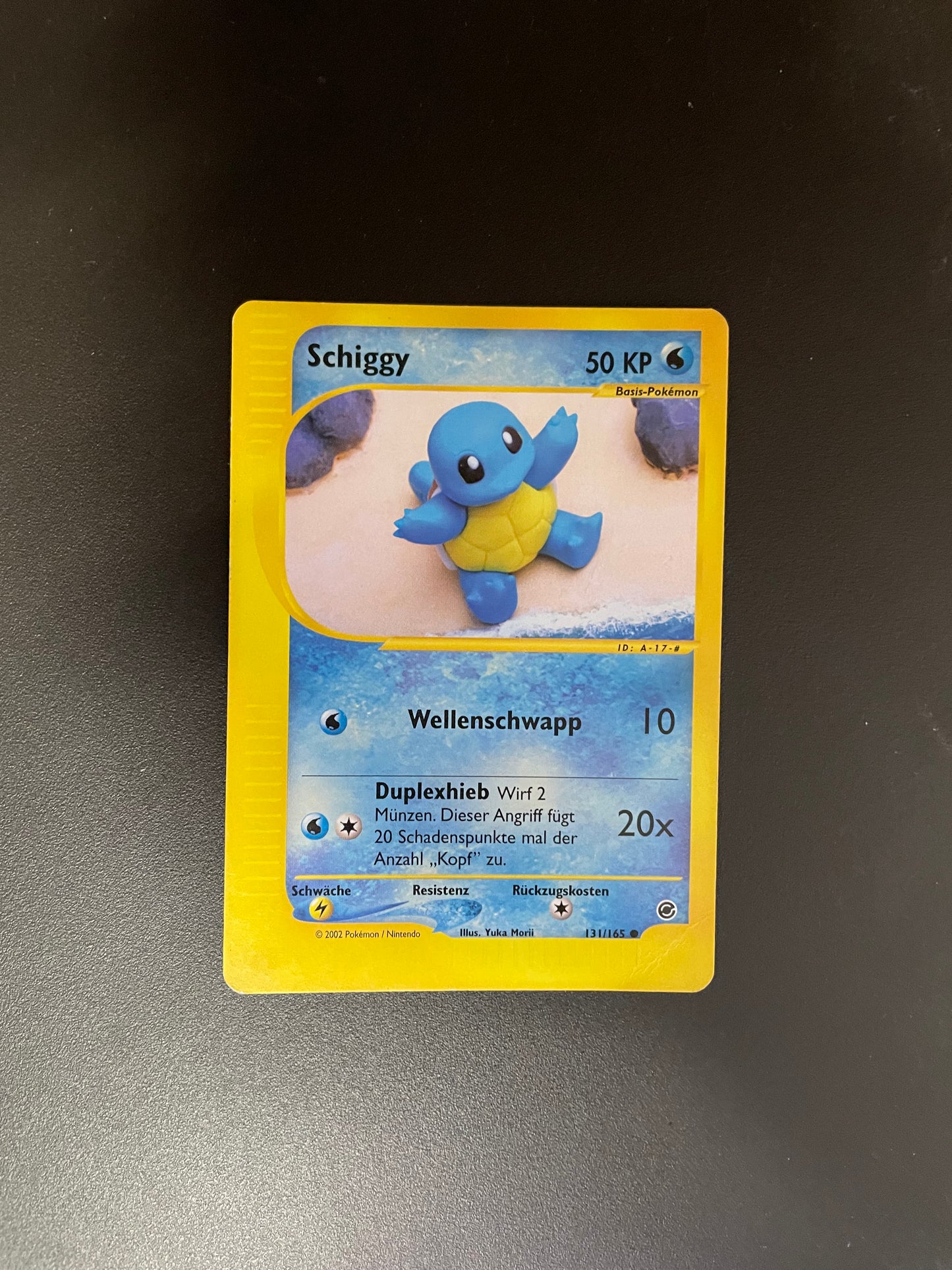 Pokemon Karte e-Series Schiggy 131/165 Deutsch