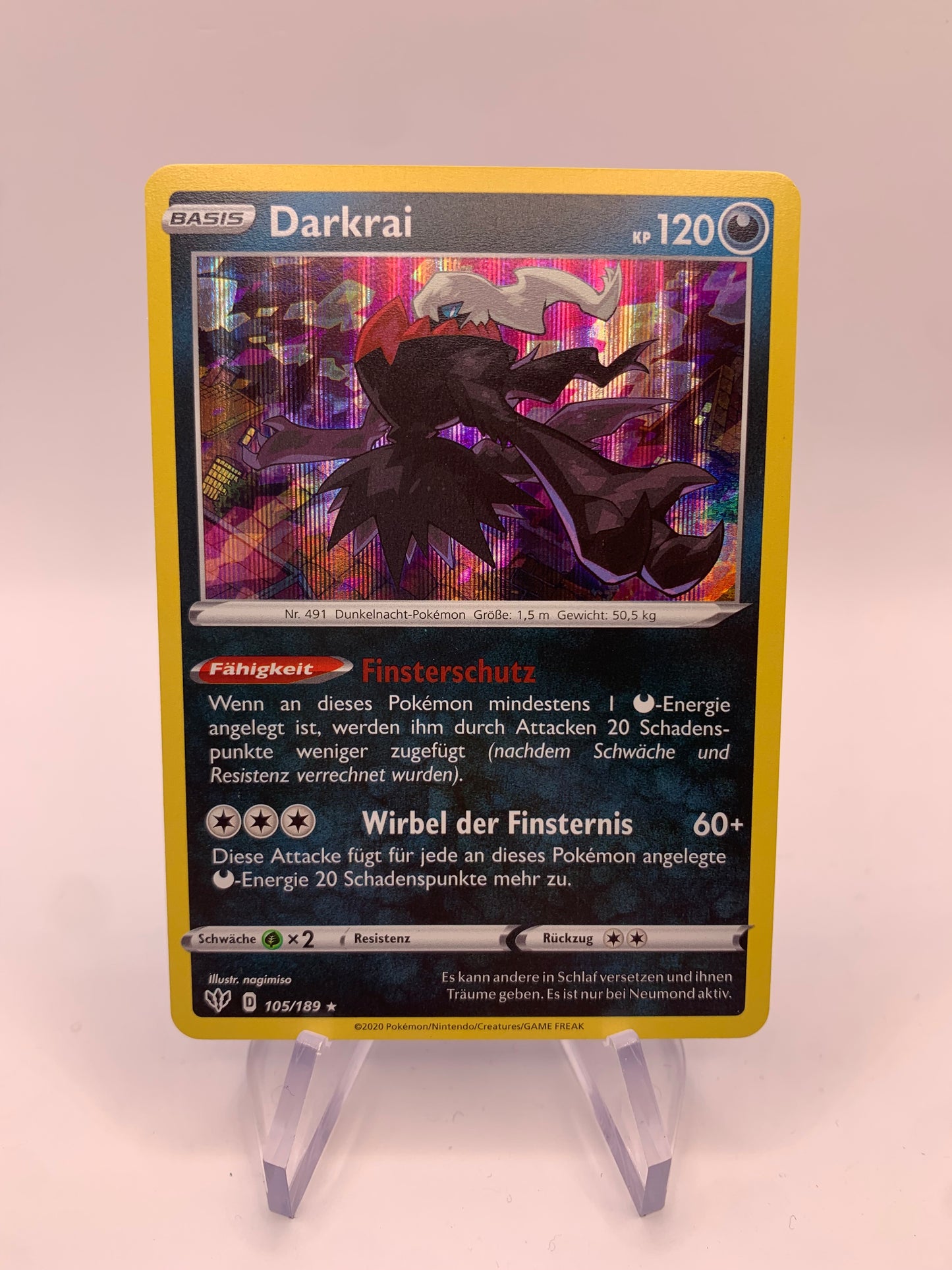 Pokémon card Holo Darkrai 105/189 German