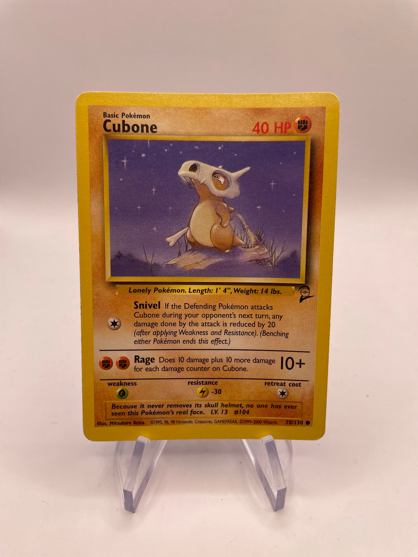 Pokemon Karte Base-Set 2 Cubone 70/130 Englisch