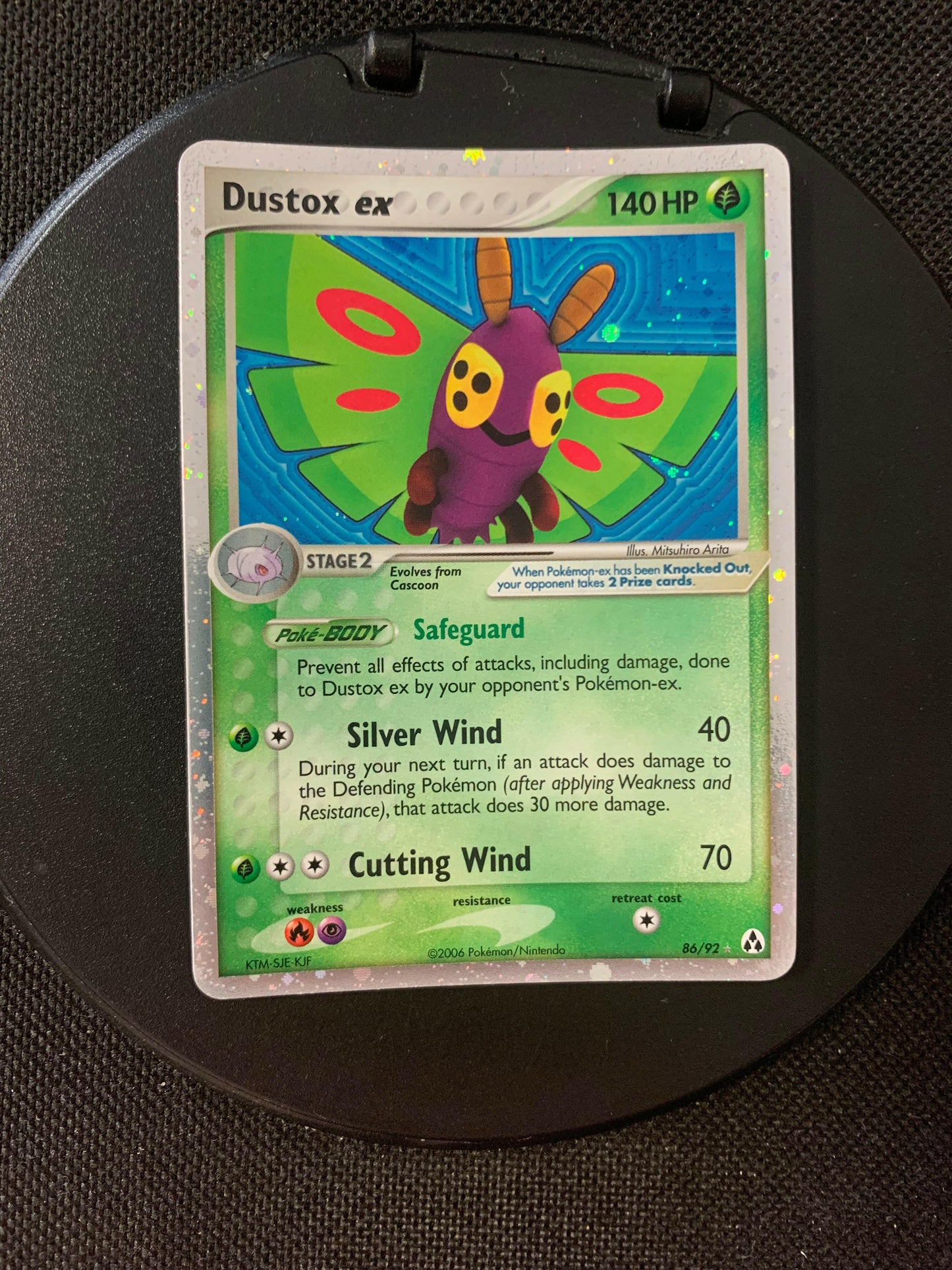 Pokémon card EX Holo Dustox 86/92 English