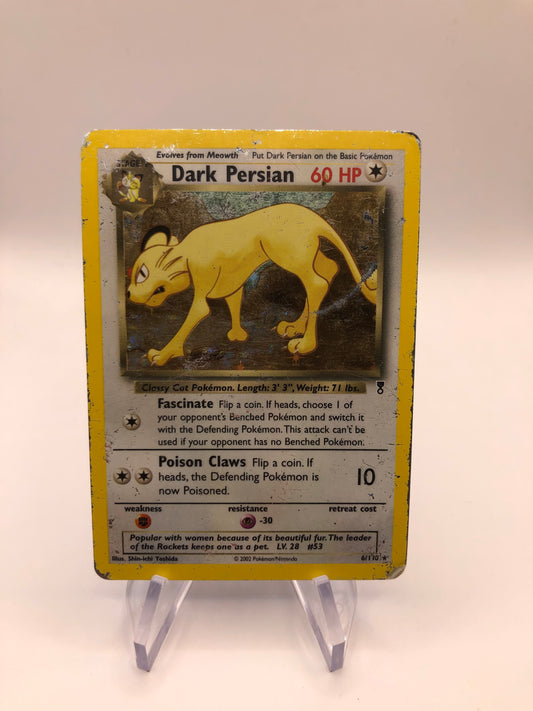 Pokemon Karten Holo Dunkles Snobilikat 6/110 Englisch