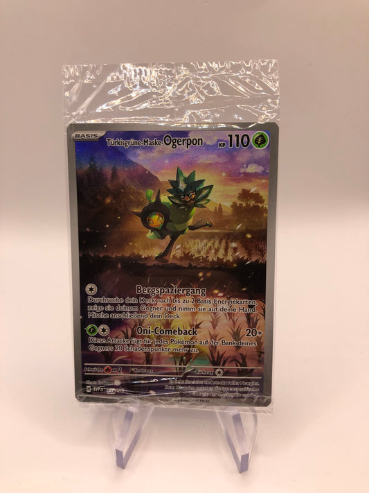 Pokemon Karte OVP Promo Art Rare Ogerpon 123 Deutsch