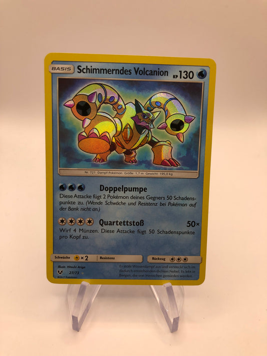 Pokemon Karten Shiny Schimmerndes Volcanion 27/73 Deutsch