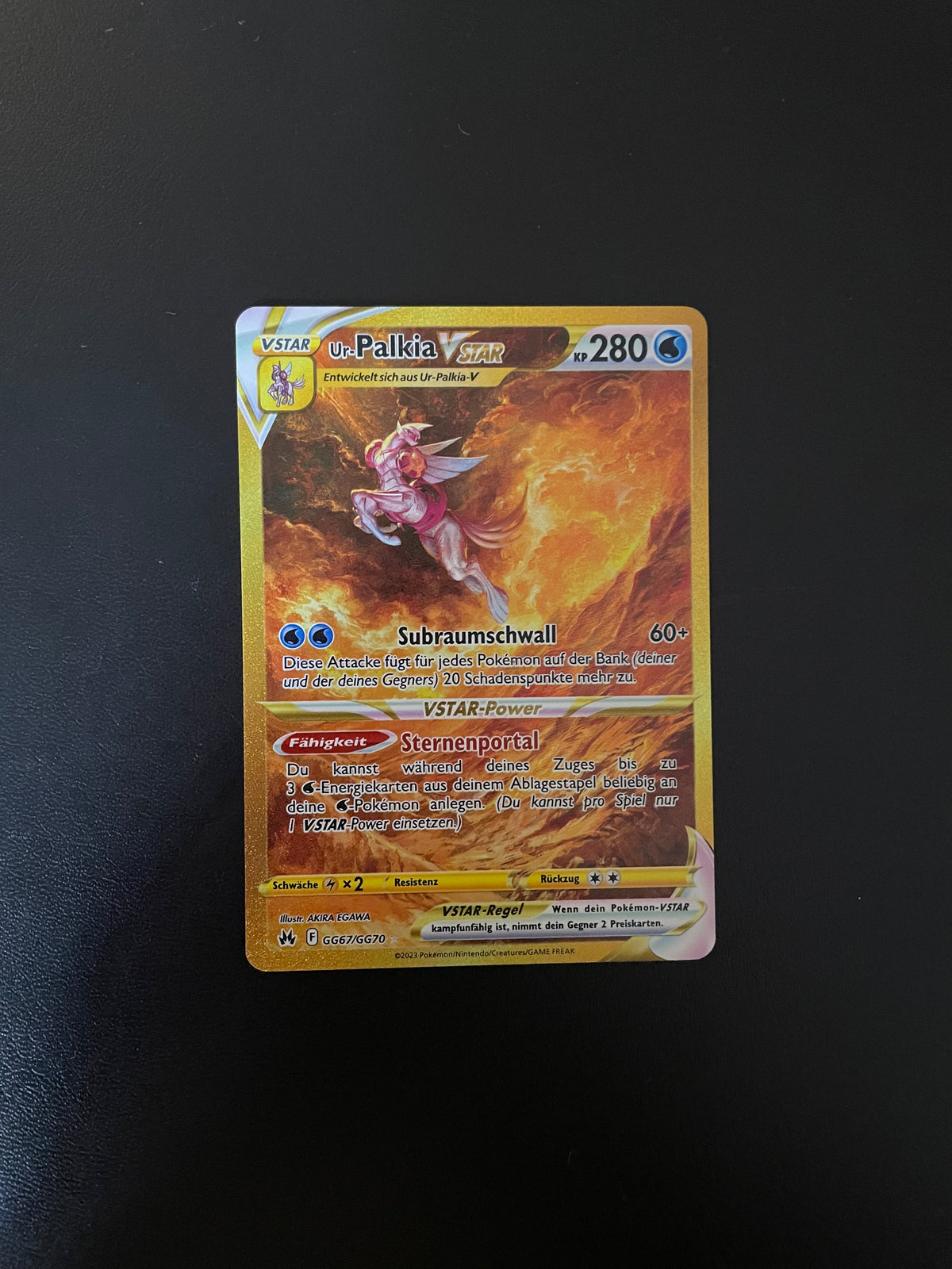Pokemon Karte Vstar Ur-Palkia GG67/GG70 Deutsch