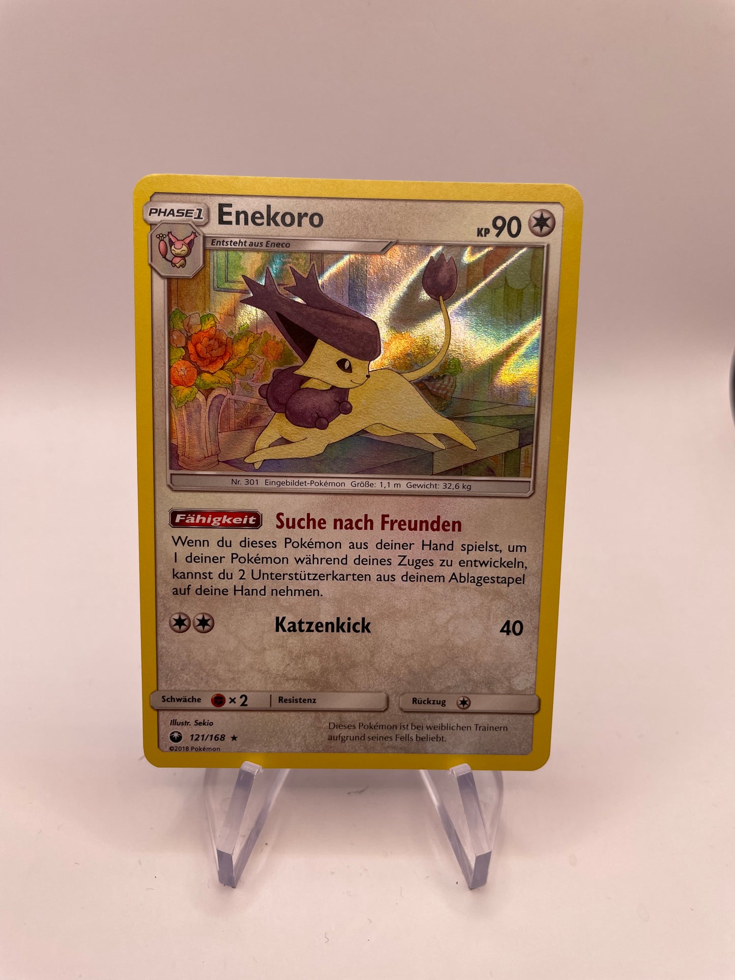 Pokemon Karte Holo Enekoro 121/168 Deutsch