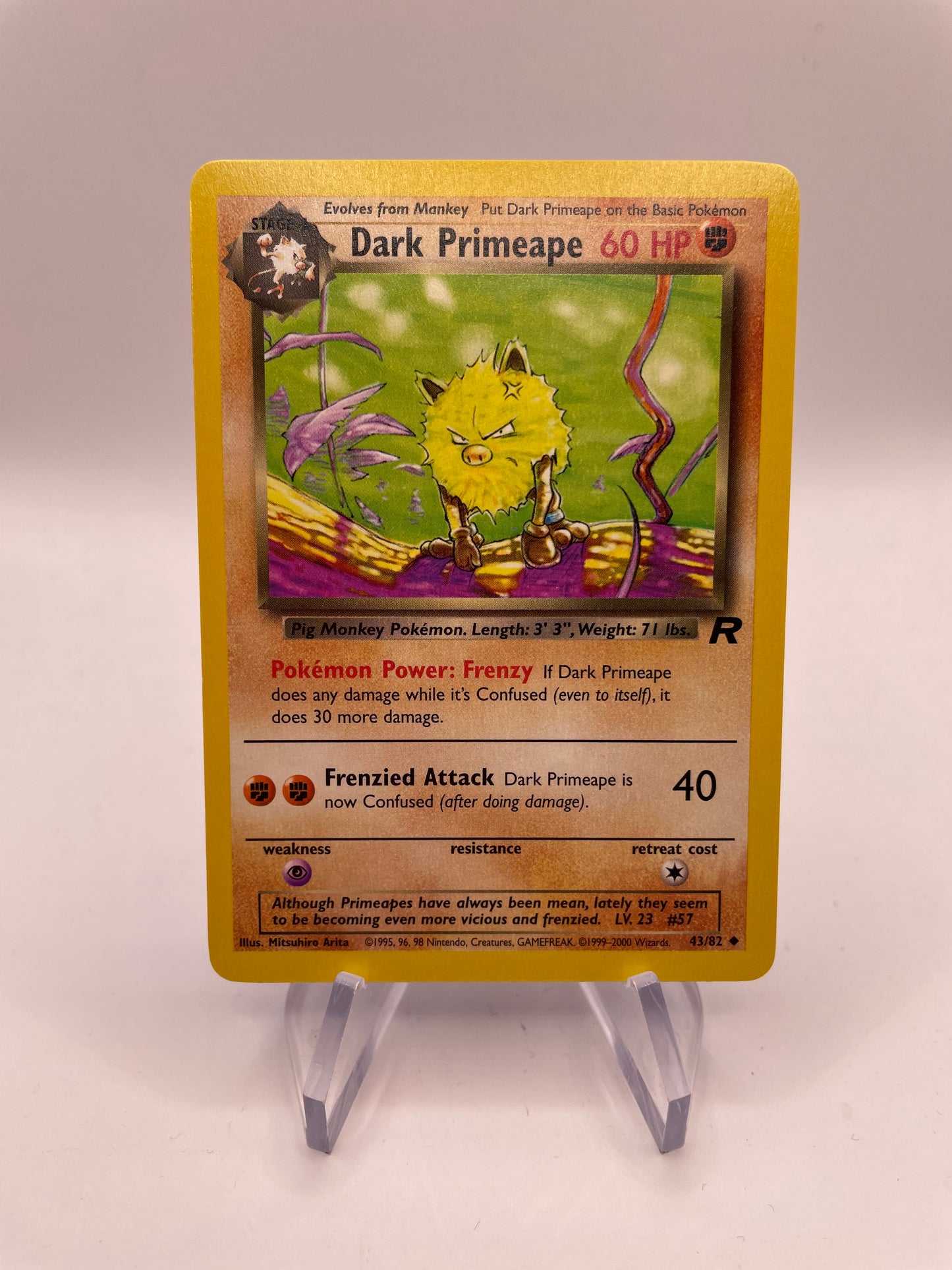 Pokemon Karte Rocket Dark Primeape 43/82 Englisch