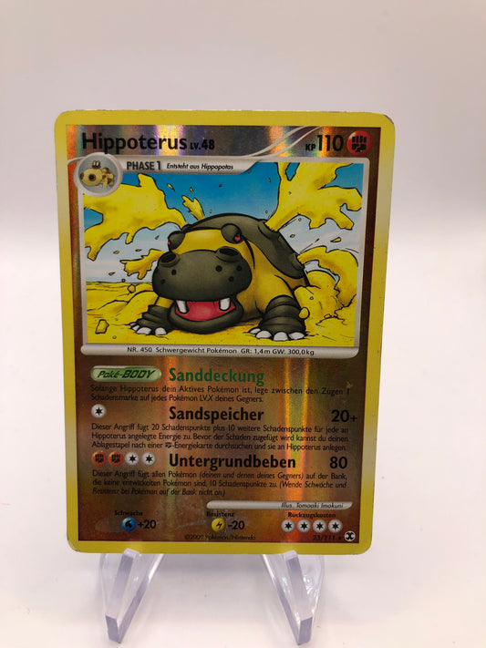 Pokemon Karte Revers Hippoterus 25/111 Deutsch