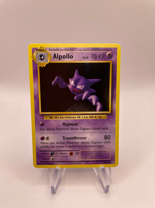 Pokemon Karte Alpollo 48/108 Deutsch