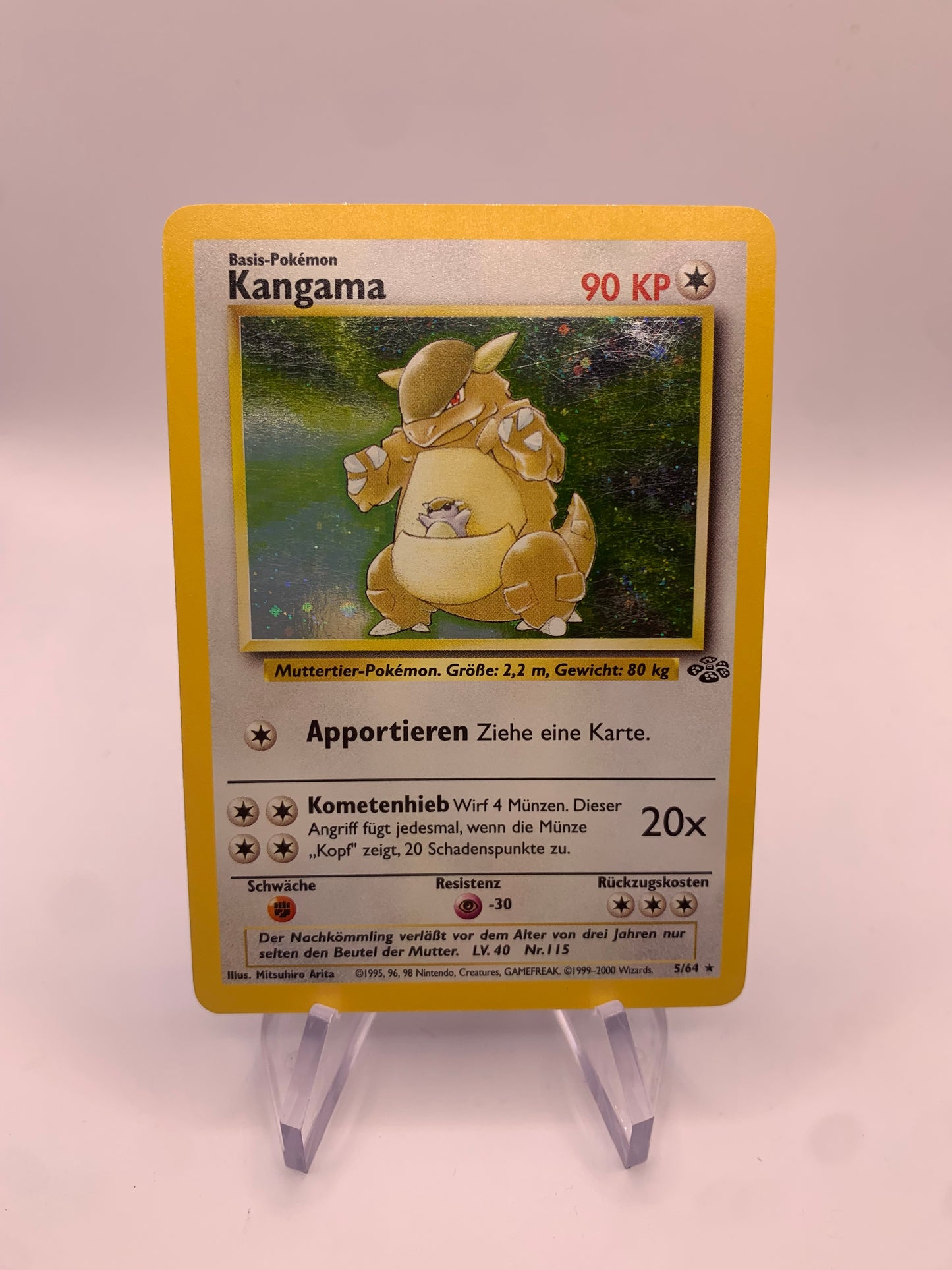 Pokemon Karte Holo Kangama 5/64 Deutsch