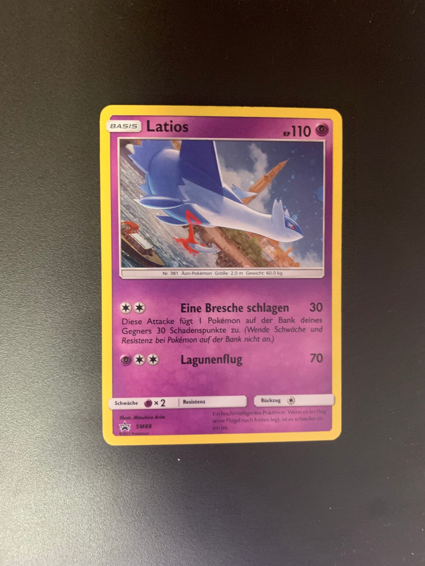 Pokemon Karte Holo Promo Latios SM88 Deutsch