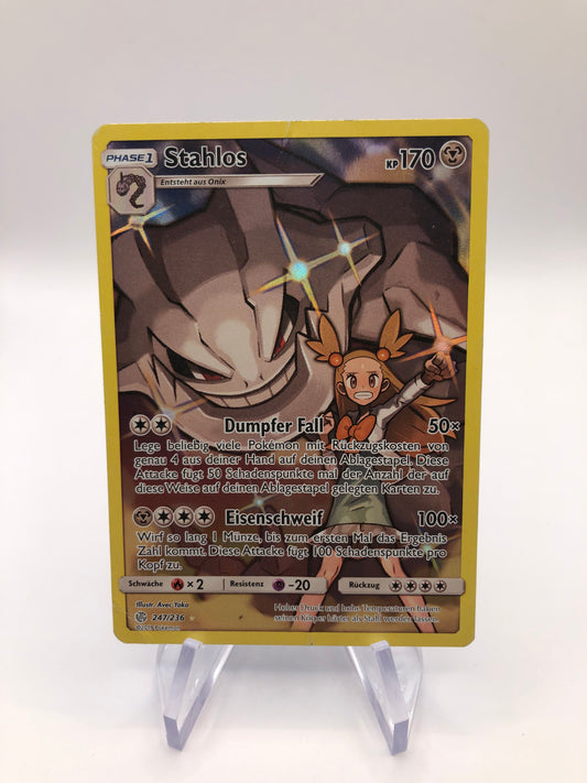 Pokemon Karte Art-Rare Stahlos 247/236 Deutsch